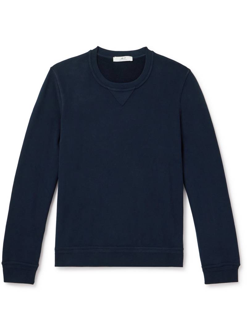 Mr P. - Cotton-Jersey Sweatshirt - Men - Blue - L von Mr P.