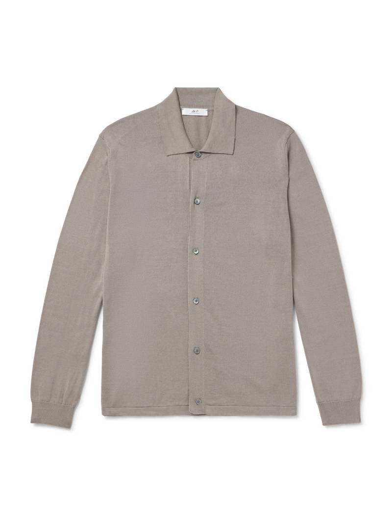 Mr P. - Cotton Shirt - Men - Gray - XS von Mr P.
