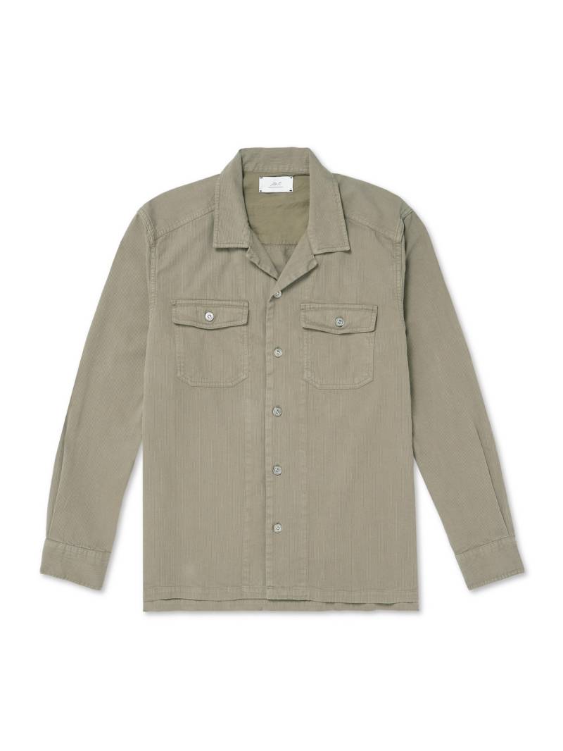 Mr P. - Cotton and Cashmere-Blend Corduroy Overshirt - Men - Green - XXL von Mr P.