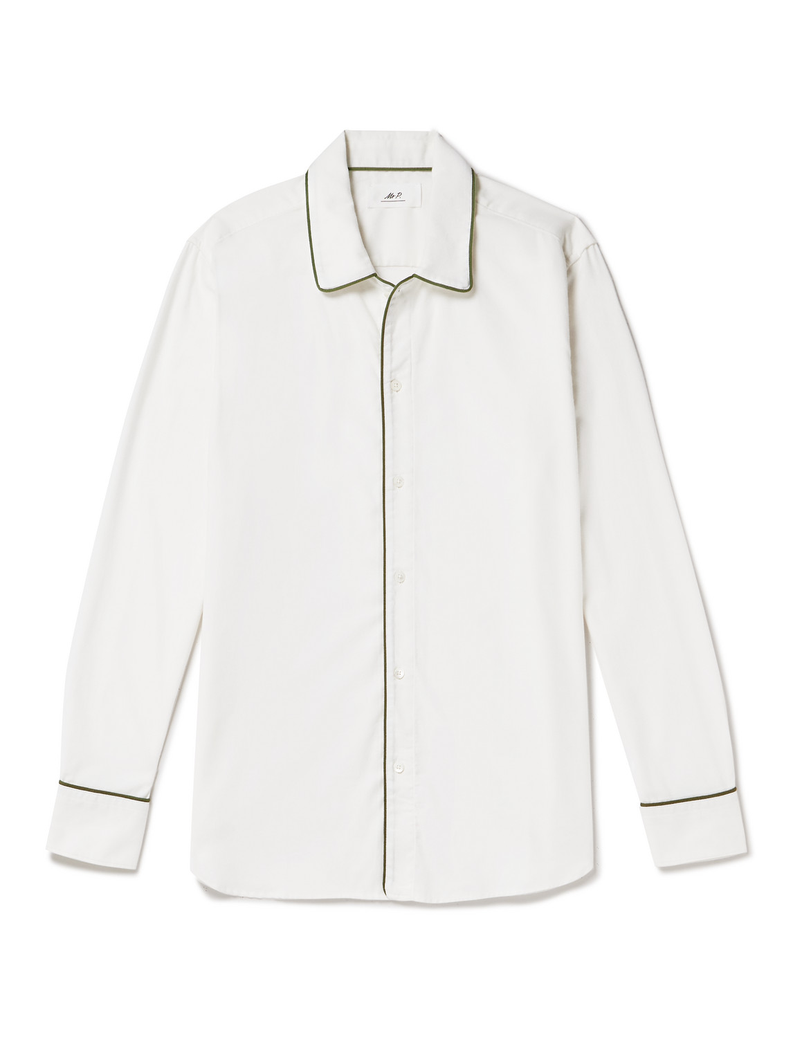 Mr P. - Cotton and Lyocell-Blend Twill Shirt - Men - White - M Mr P. - Cotton and Lyocell-Blend Twill Shirt - Men - White - M von Mr P.