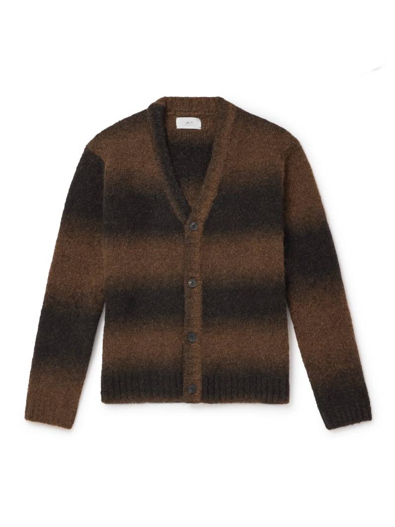 Mr P. - Dégradé Knitted Cardigan - Men - Brown - S von Mr P.