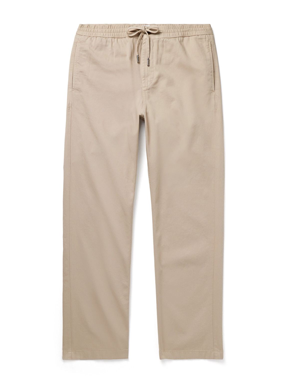Mr P. - Edward Straight-Leg Organic Cotton-Twill Drawstring Trousers - Men - Neutrals - 32 von Mr P.