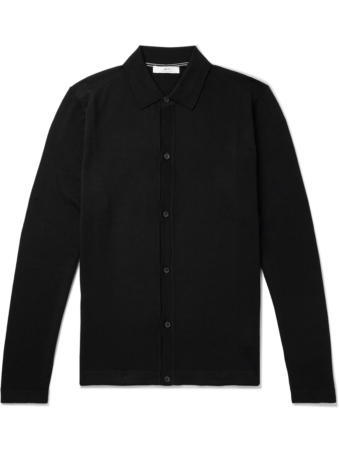 Mr P. - Frank Merino Wool Cardigan - Men - Black - M von Mr P.