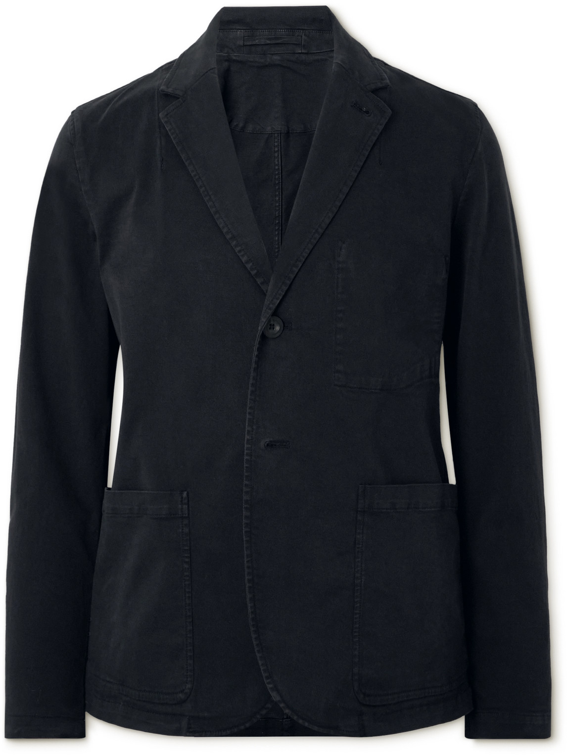 Mr P. - Garment-Dyed Cotton-Blend Twill Blazer - Men - Black - L Mr P. - Garment-Dyed Cotton-Blend Twill Blazer - Men - Black - L von Mr P.