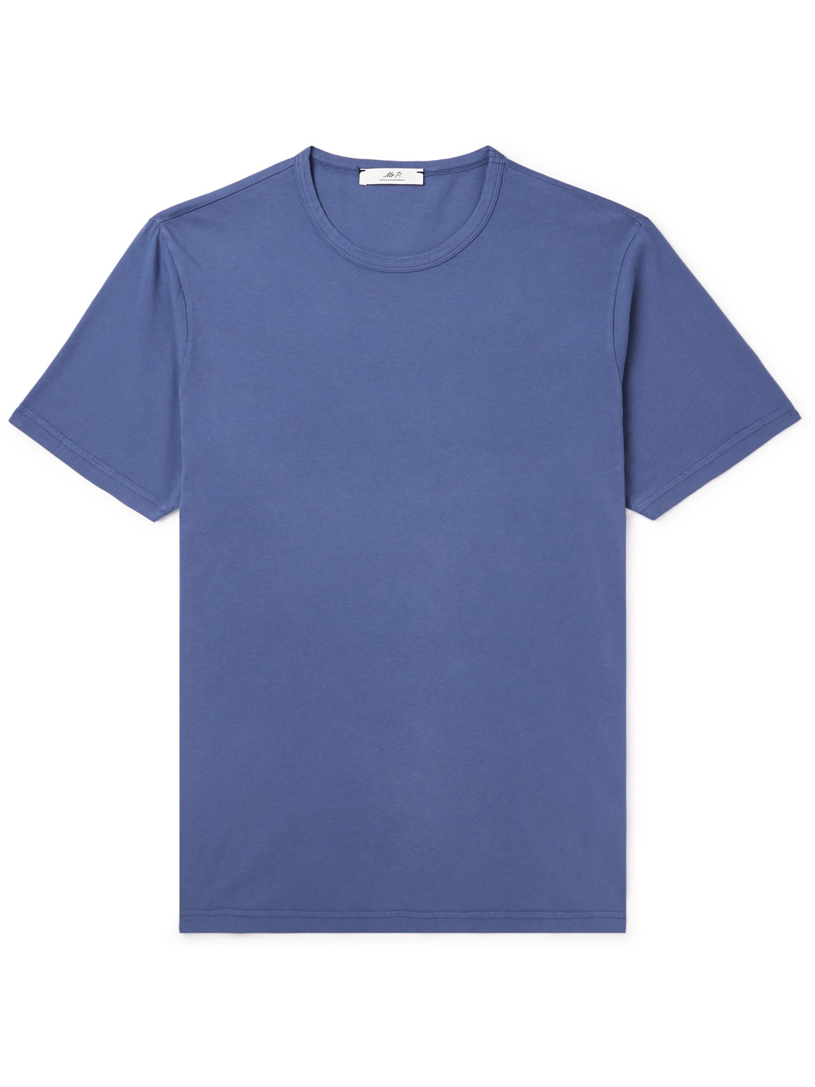 Mr P. - Garment-Dyed Cotton-Jersey T-Shirt - Men - Blue - L von Mr P.