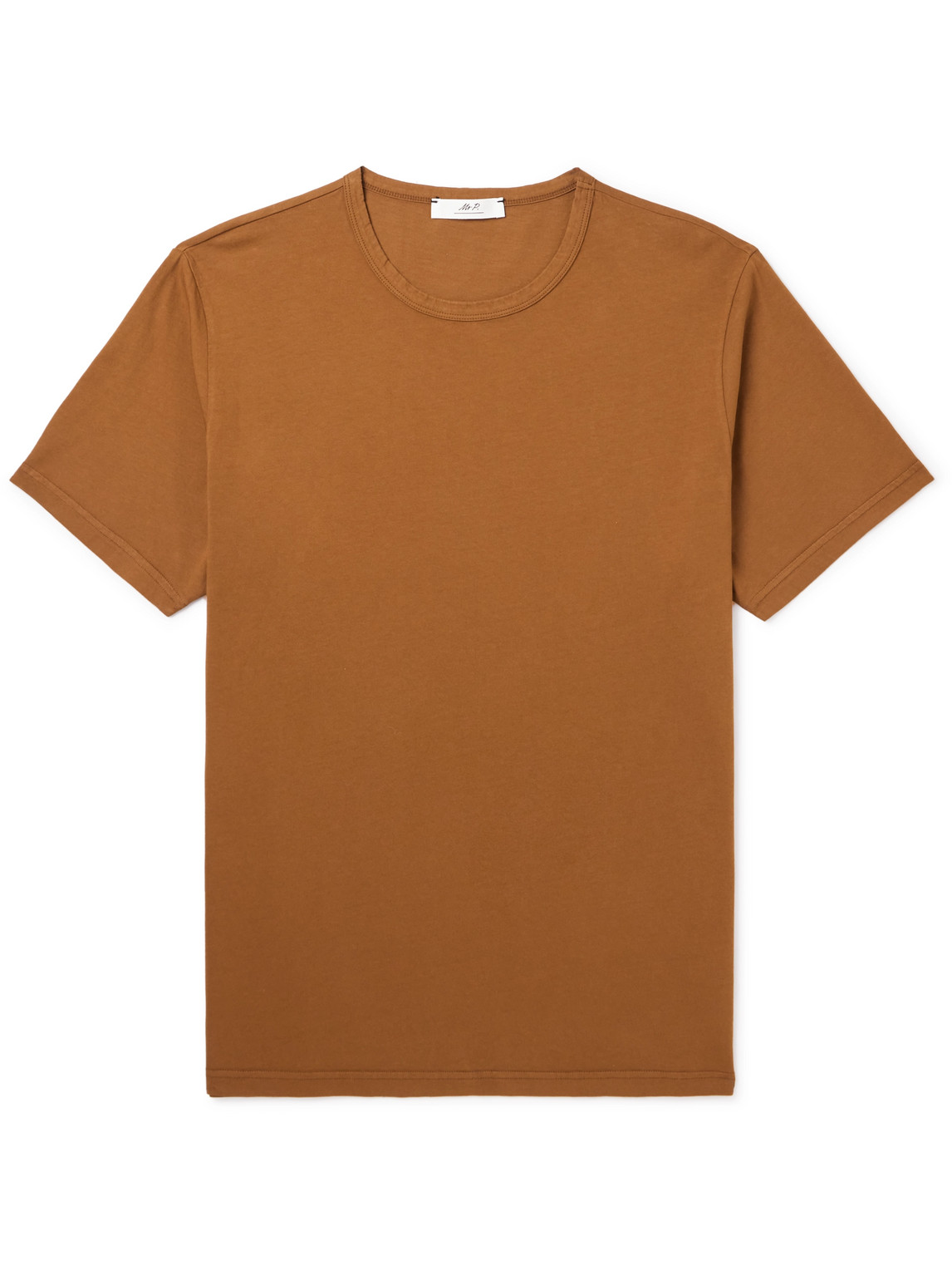 Mr P. - Garment-Dyed Cotton-Jersey T-Shirt - Men - Brown - XL von Mr P.
