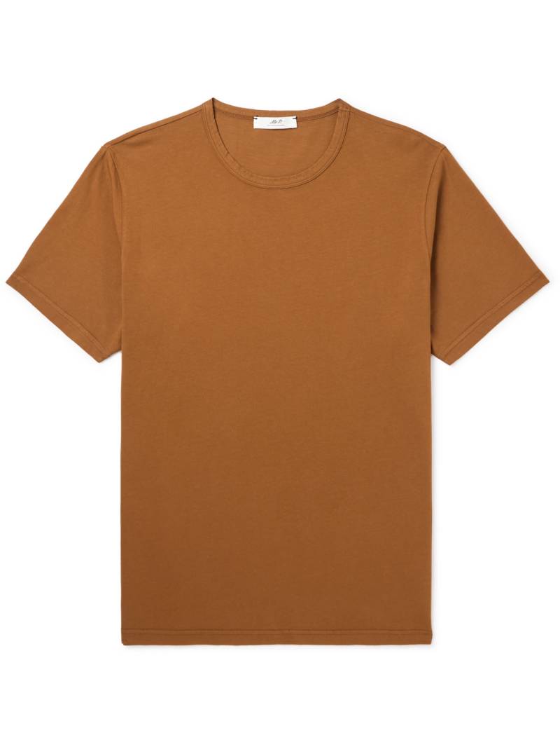 Mr P. - Garment-Dyed Cotton-Jersey T-Shirt - Men - Brown - XXL von Mr P.
