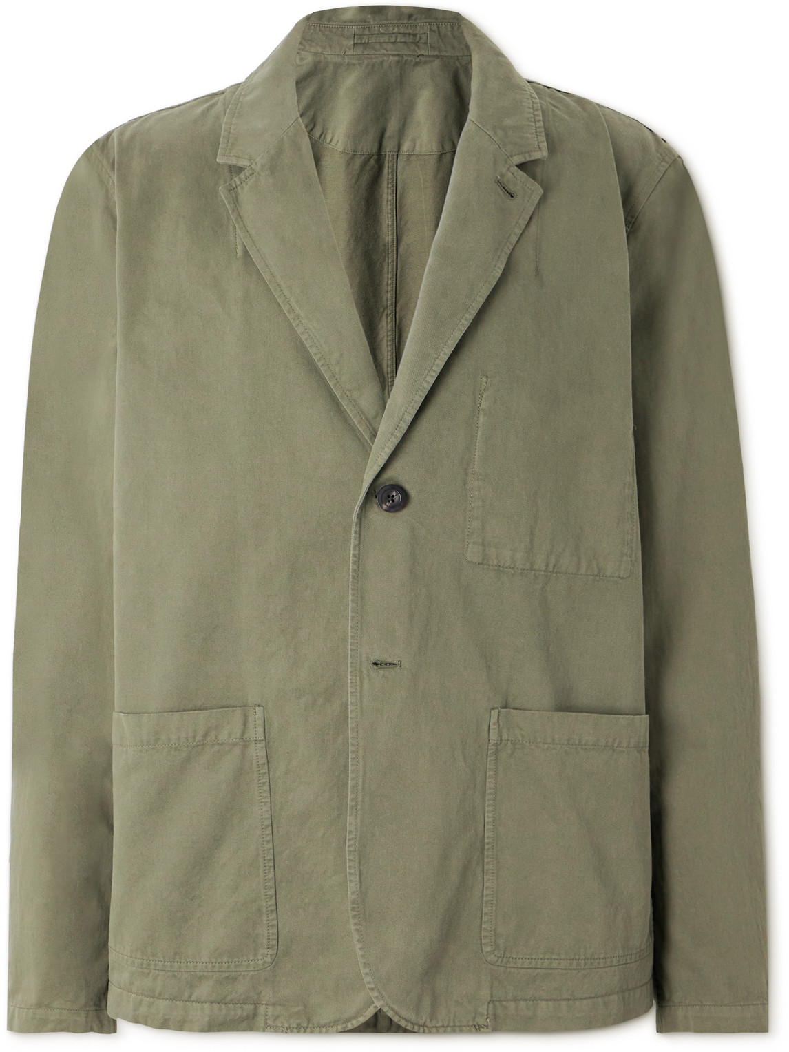 Mr P. - Garment-Dyed Cotton-Twill Blazer - Men - Green - 36 Mr P. - Garment-Dyed Cotton-Twill Blazer - Men - Green - 36 von Mr P.