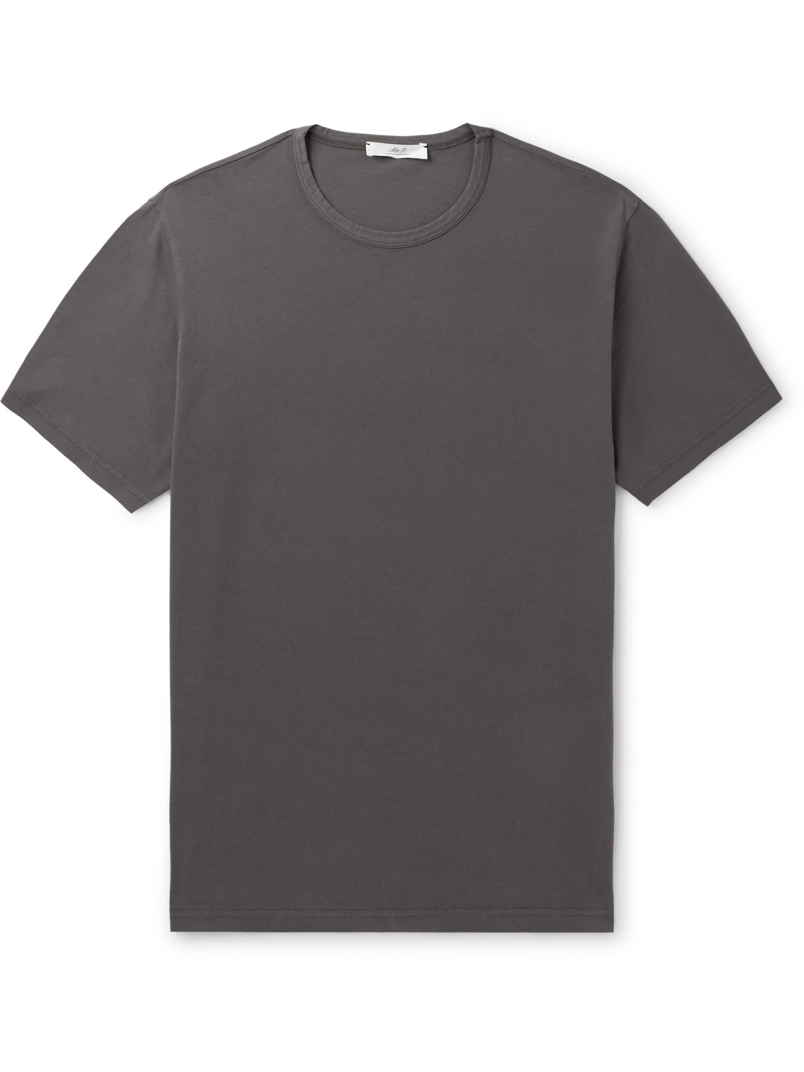 Mr P. - Garment-Dyed Organic Cotton-Jersey T-Shirt - Men - Brown - S von Mr P.
