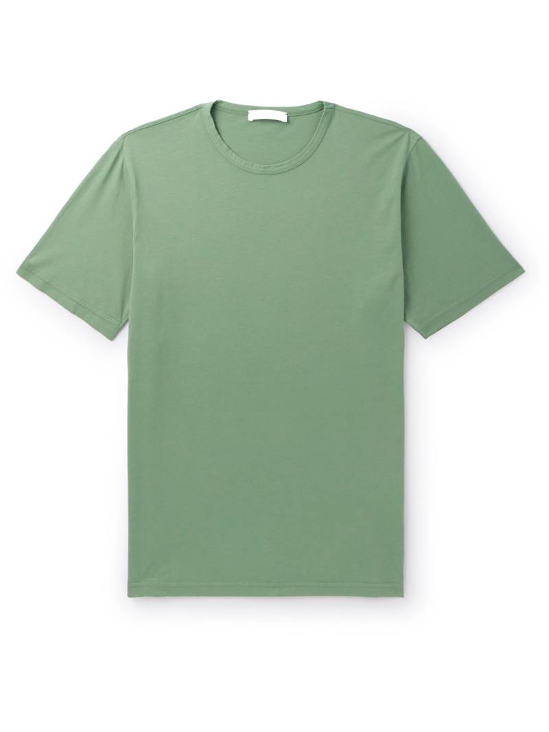 Mr P. - Garment-Dyed Organic Cotton-Jersey T-Shirt - Men - Green - XL von Mr P.