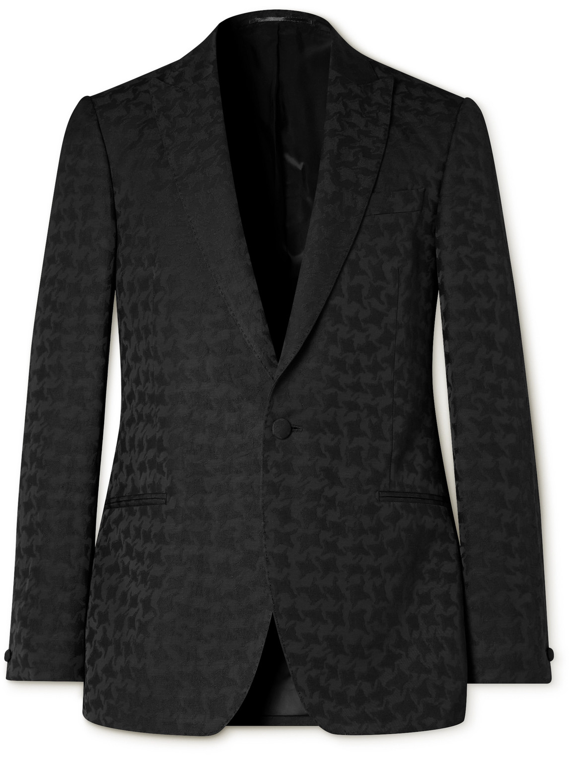 Mr P. - Houndstooth Jacquard Blazer - Men - Black - 46 Mr P. - Houndstooth Jacquard Blazer - Men - Black - 46 von Mr P.