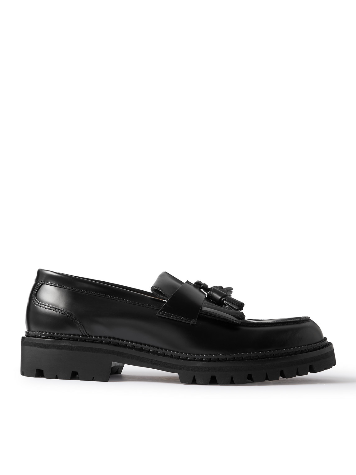 Mr P. - Jacques Fringed Tasselled Leather Loafers - Men - Black - UK 12 von Mr P.