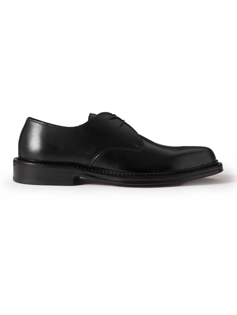 Mr P. - James Polished-Leather Derby Shoes - Men - Black - UK 9 von Mr P.