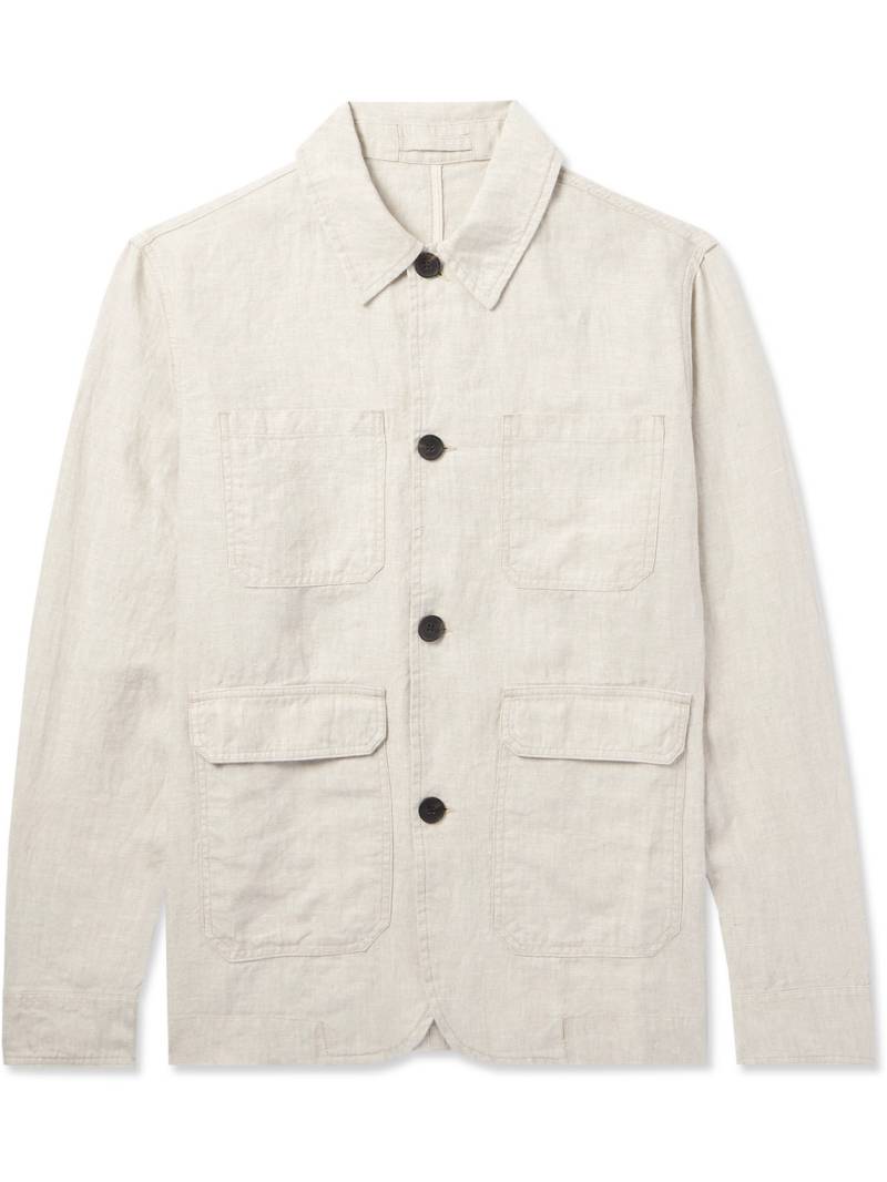 Mr P. - Linen Overshirt - Men - Neutrals - XS Mr P. - Linen Overshirt - Men - Neutrals - XS von Mr P.