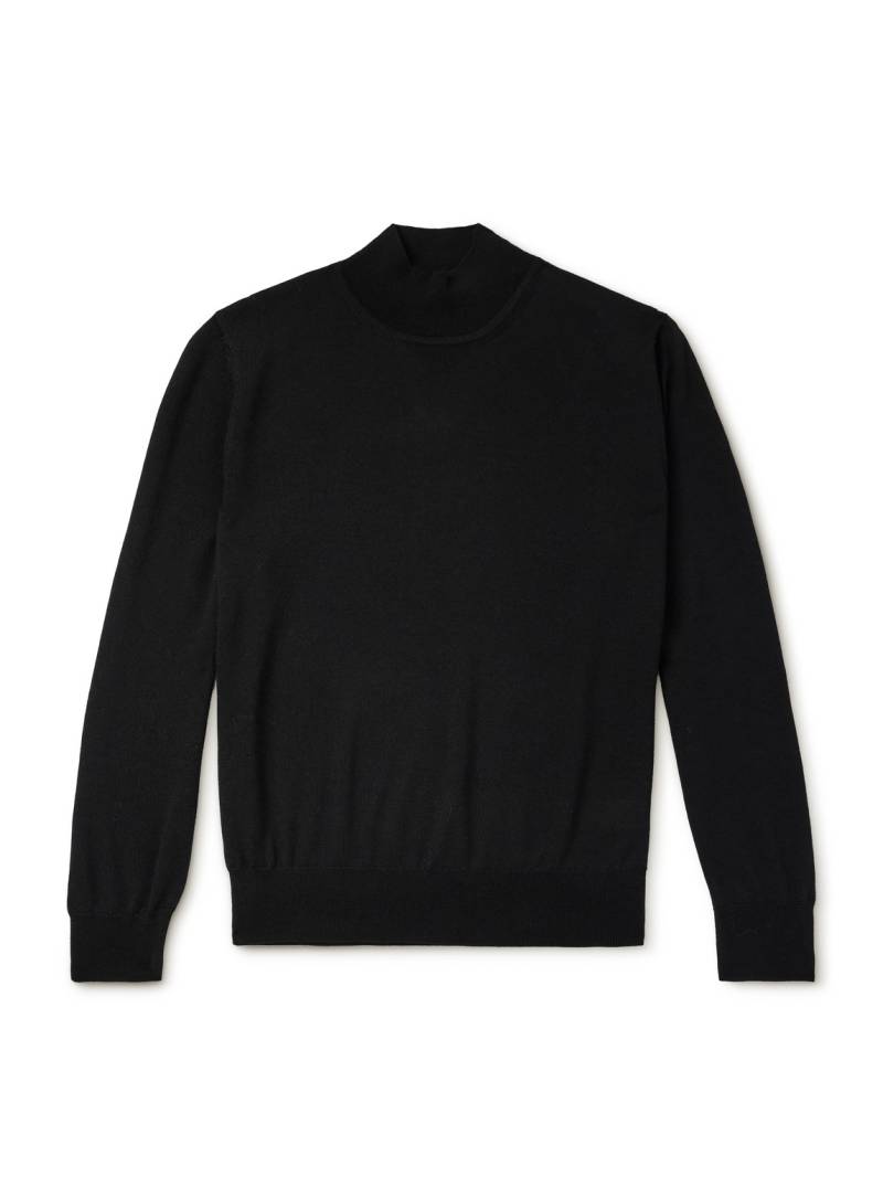 Mr P. - Merino Wool Mock-Neck Sweater - Men - Black - XXL von Mr P.