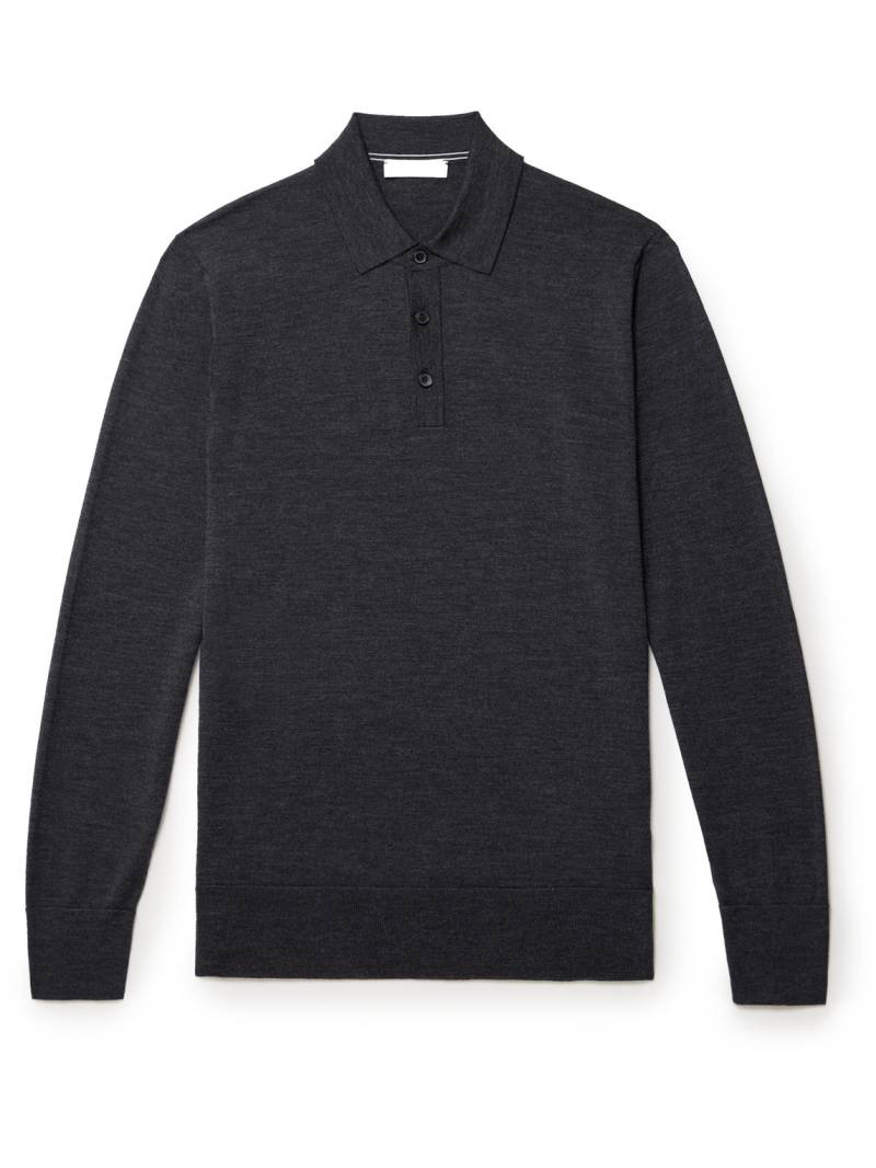 Mr P. - Merino Wool Polo Shirt - Men - Gray - XL von Mr P.