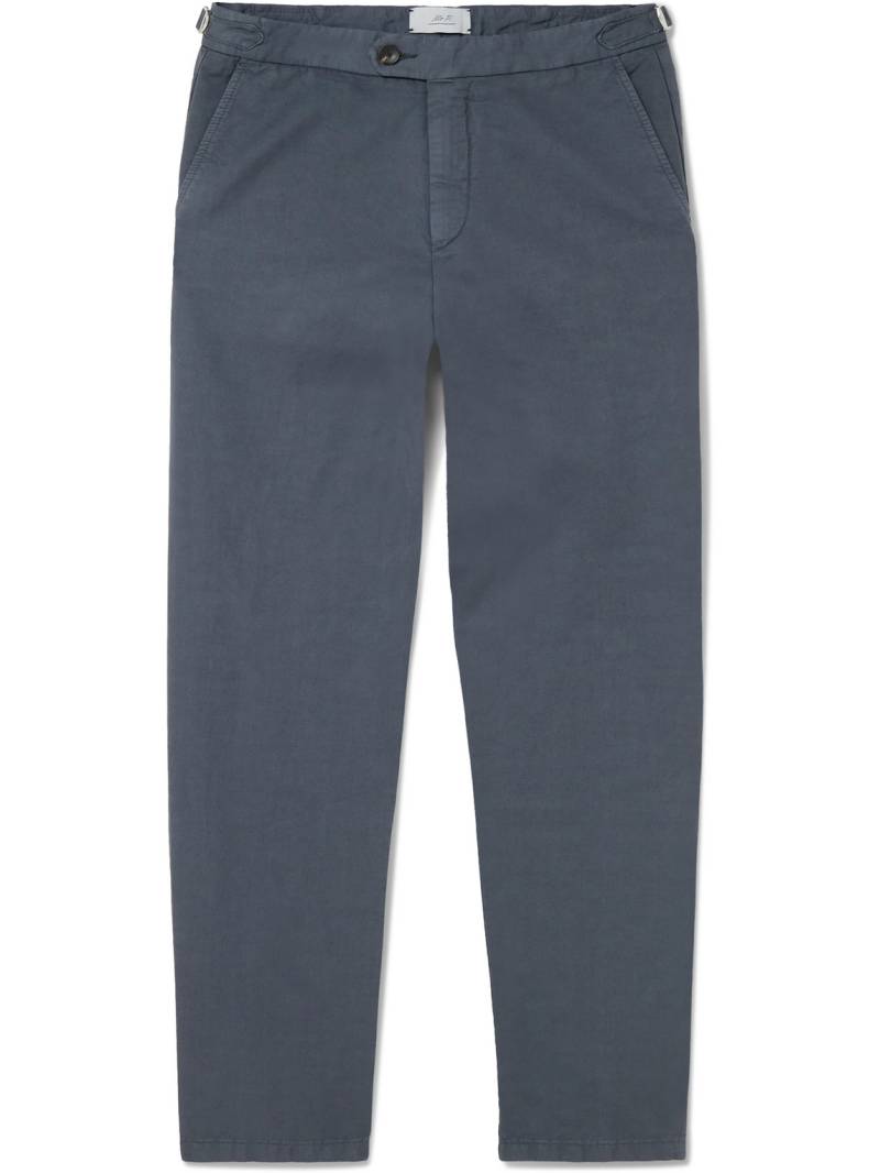 Mr P. - Mike Straight-Leg Organic Cotton and Linen-Blend Twill Trousers - Men - Blue - 32 Mr P. - Mike Straight-Leg Organic Cotton and Linen-Blend Twill Trousers - Men - Blue - 32 von Mr P.