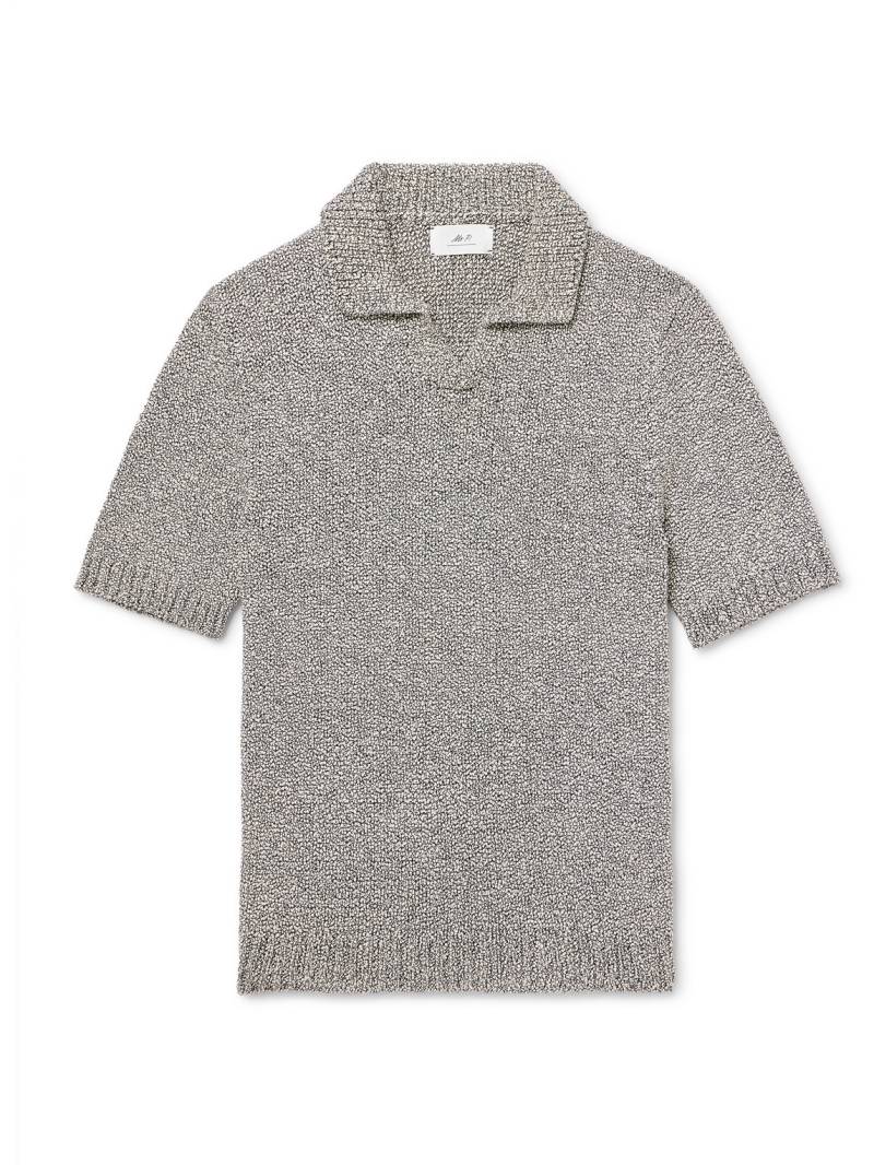 Mr P. - Organic Cotton-Bouclé Polo Shirt - Men - Gray - XS von Mr P.