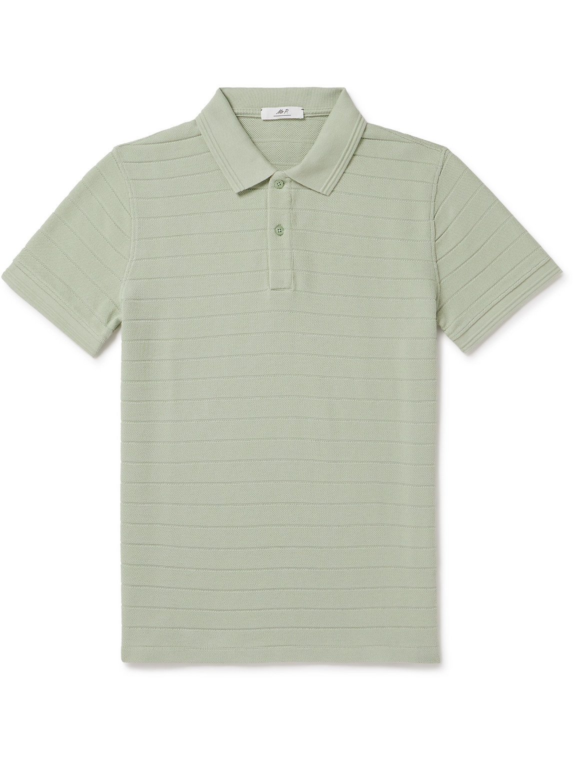 Mr P. - Organic Cotton-Piqué Polo Shirt - Men - Green - XS von Mr P.