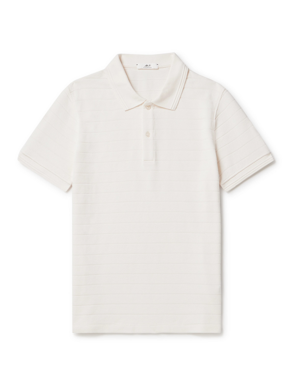 Mr P. - Organic Cotton-Piqué Polo Shirt - Men - Neutrals - L von Mr P.