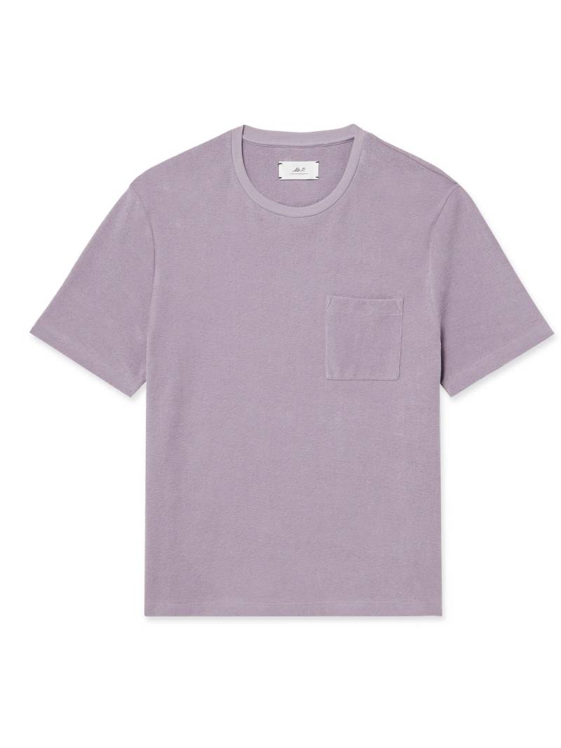 Mr P. - Organic Cotton-Terry T-Shirt - Men - Purple - XL von Mr P.