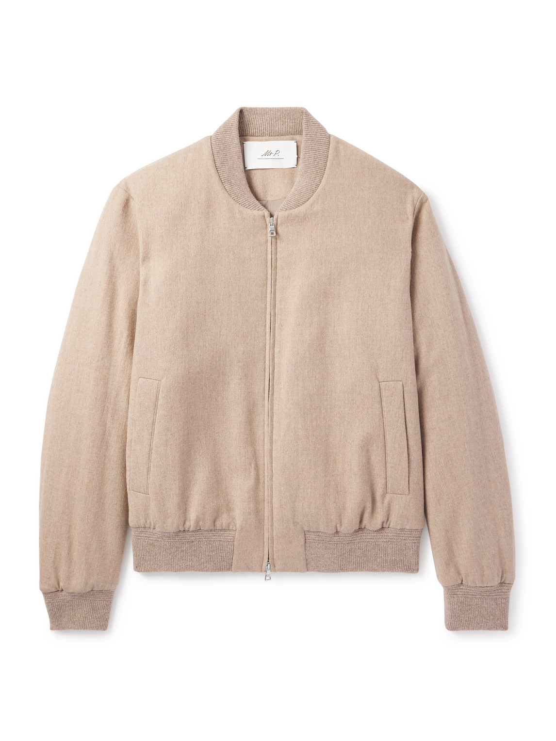 Mr P. - Padded Cashmere-Blend Bomber Jacket - Men - Neutrals - XS Mr P. - Padded Cashmere-Blend Bomber Jacket - Men - Neutrals - XS von Mr P.