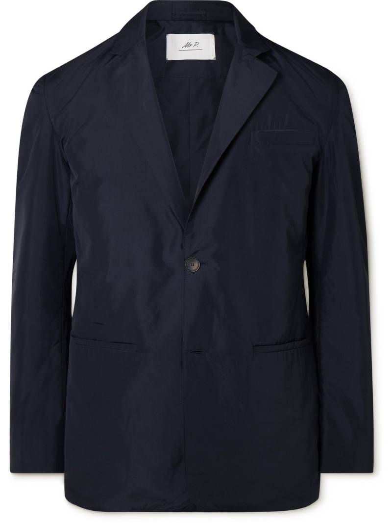 Mr P. - Padded Recycled-Shell Blazer - Men - Blue - 46 von Mr P.