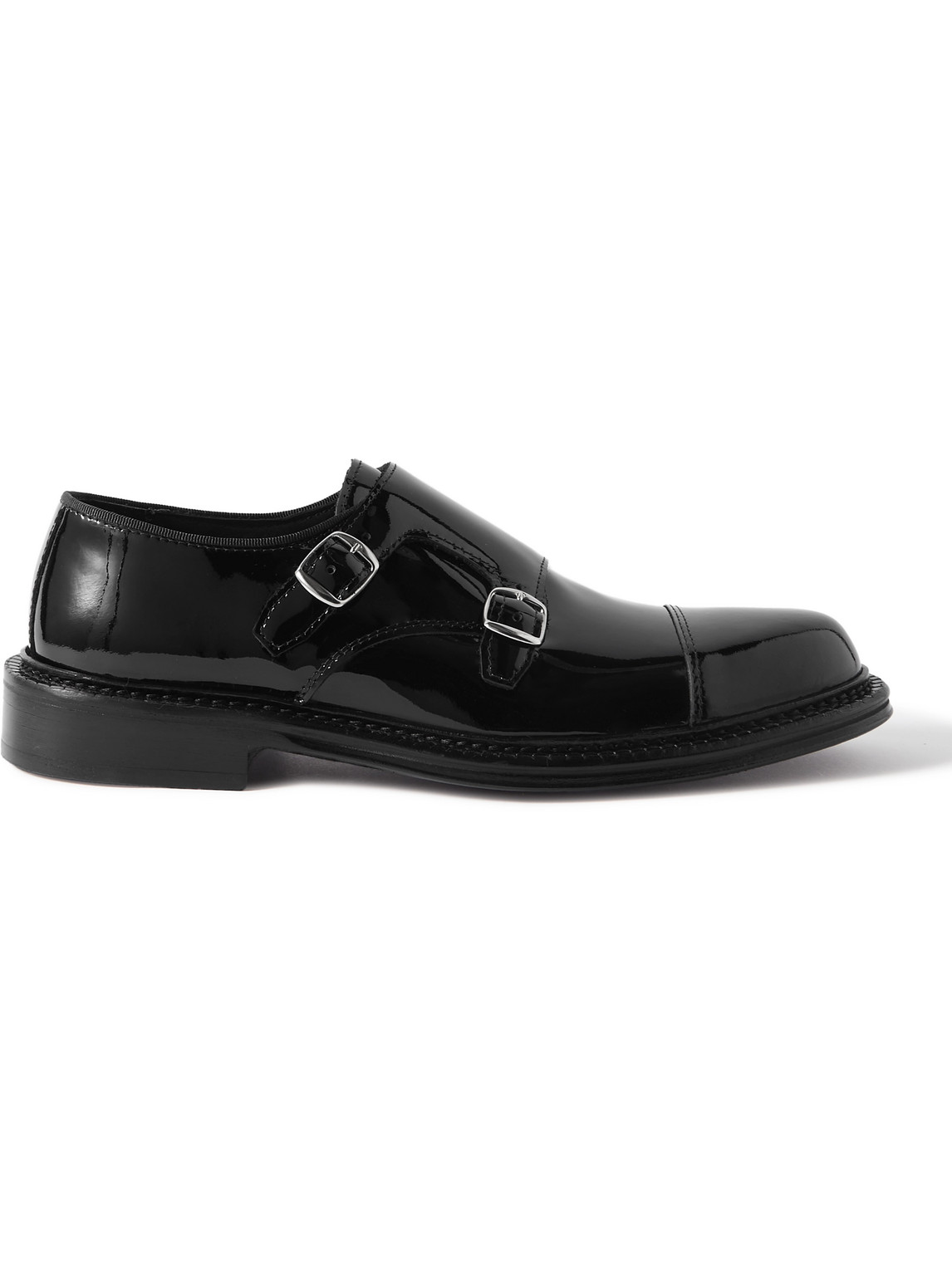Mr P. - Patent-Leather Monk-Strap Shoes - Men - Black - UK 6 von Mr P.