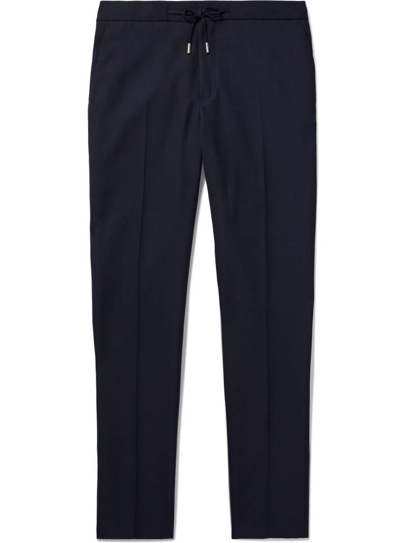 Mr P. - Phillip Straight-Leg Twill Drawstring Suit Trousers - Men - Blue - 38 von Mr P.