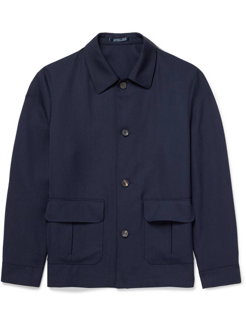 Mr P. - Recycled Woven Shirt Jacket - Men - Blue - XS von Mr P.