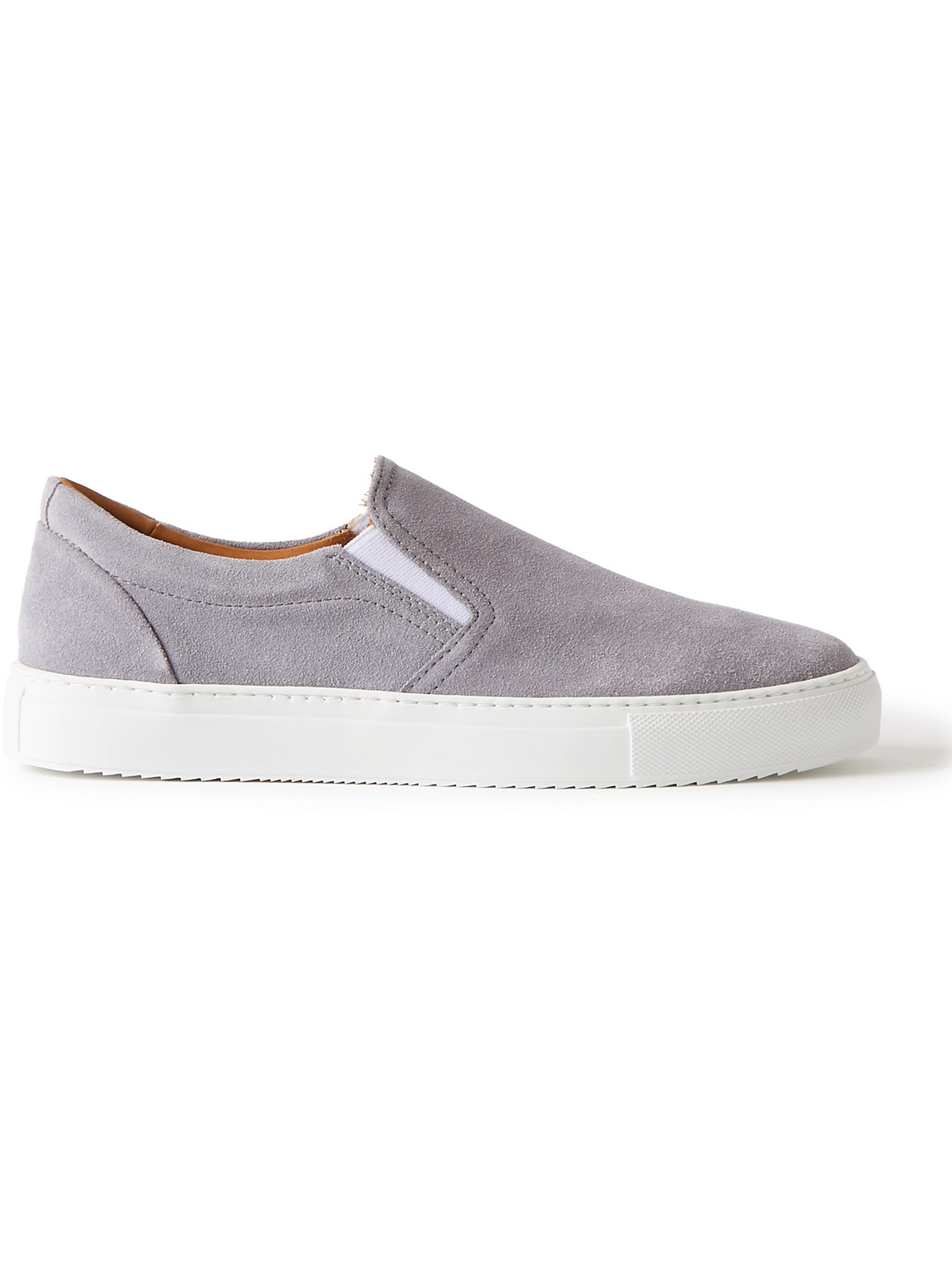 Mr P. - Regenerated Suede by evolo® Slip-On Sneakers - Men - Gray - UK 9.5 von Mr P.