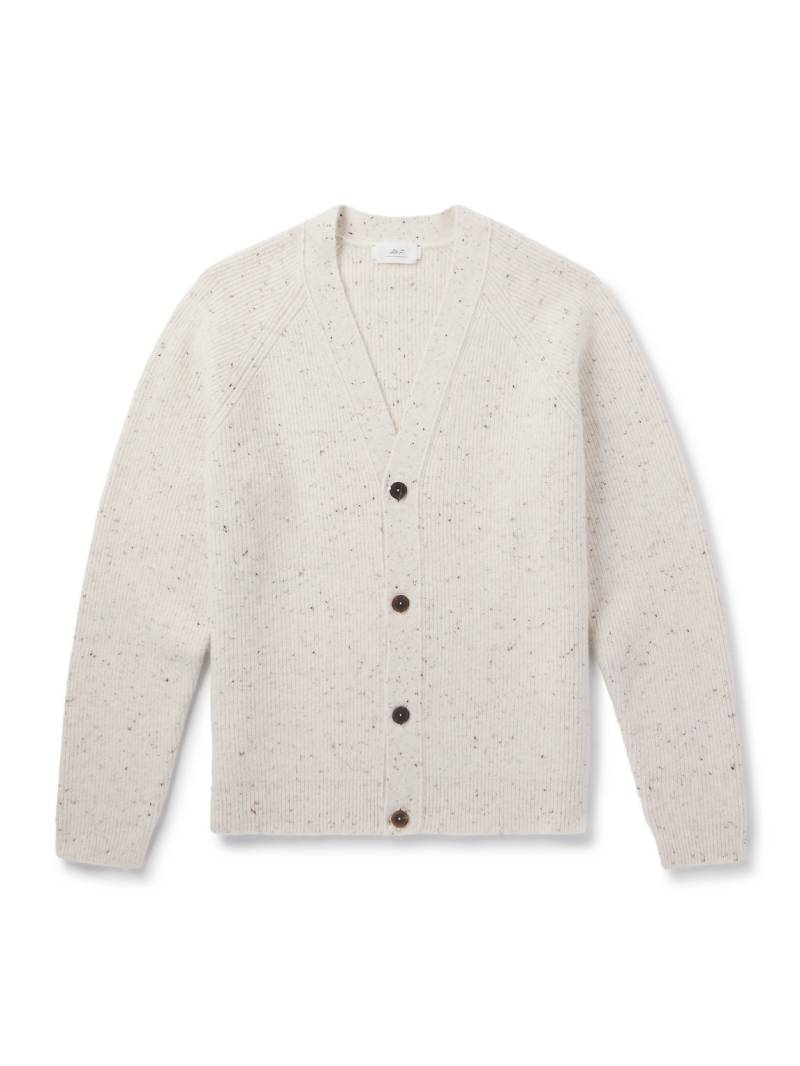 Mr P. - Ribbed-Knit Cardigan - Men - White - S von Mr P.