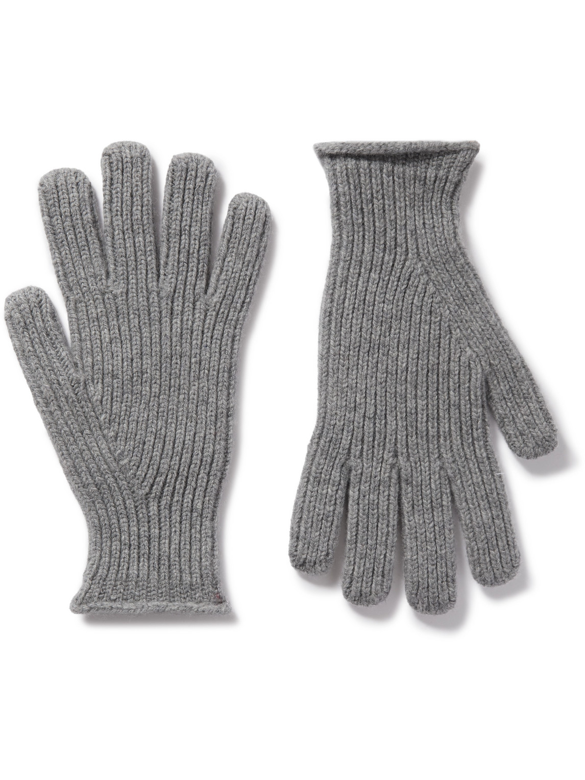 Mr P. - Ribbed Wool Gloves - Men - Gray von Mr P.