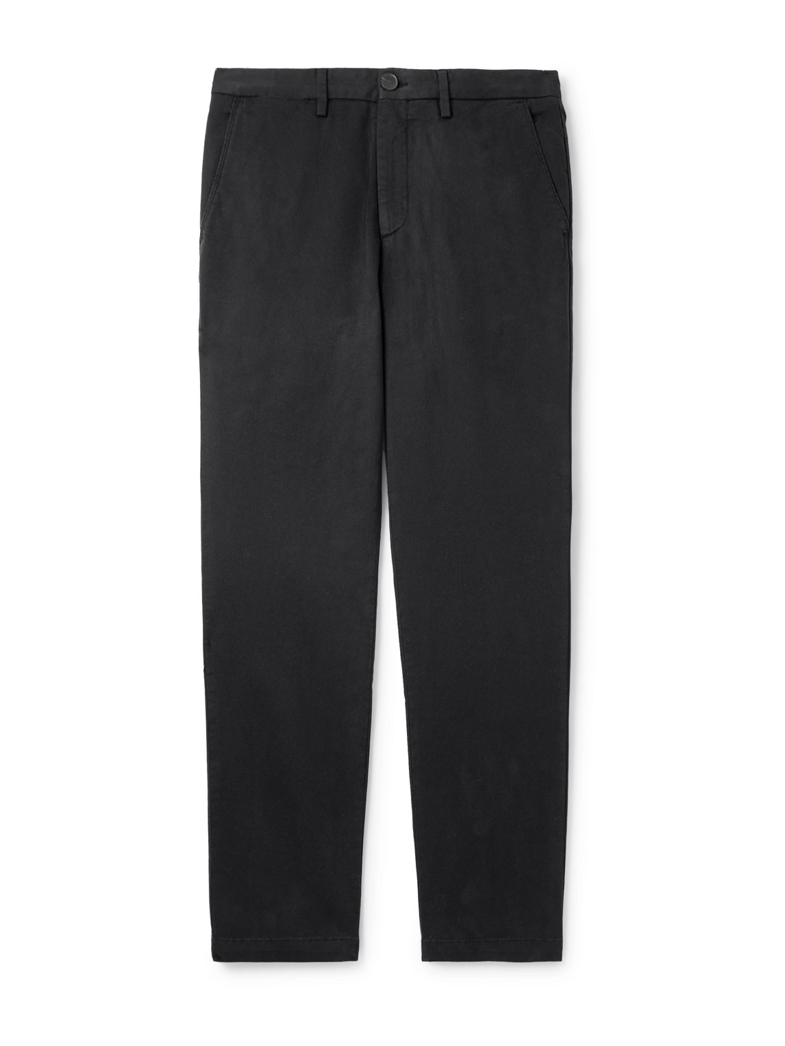 Mr P. - Samuel Straight-Leg Organic Cotton-Blend Twill Chinos - Men - Black - 28/32 von Mr P.