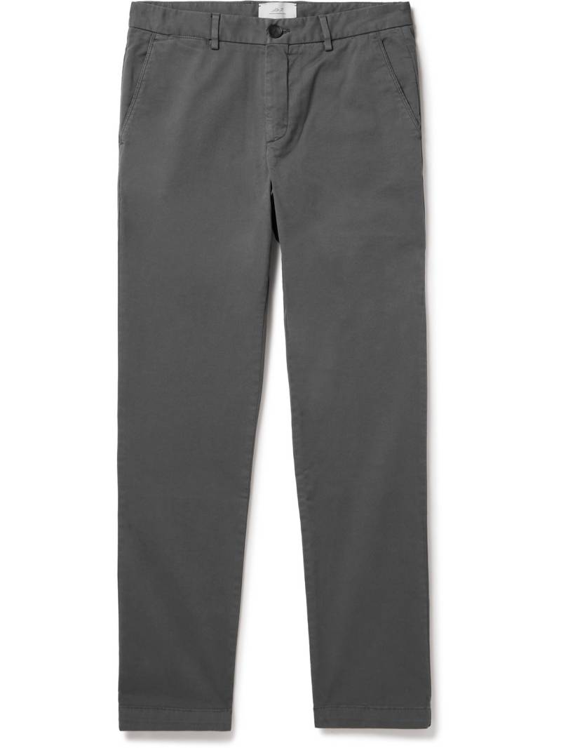 Mr P. - Samuel Straight-Leg Organic Cotton-Blend Twill Chinos - Men - Gray - 40/32 von Mr P.