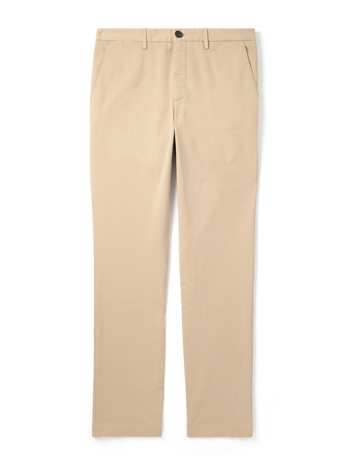 Mr P. - Samuel Straight-Leg Organic Cotton-Blend Twill Chinos - Men - Neutrals - 30/32 von Mr P.