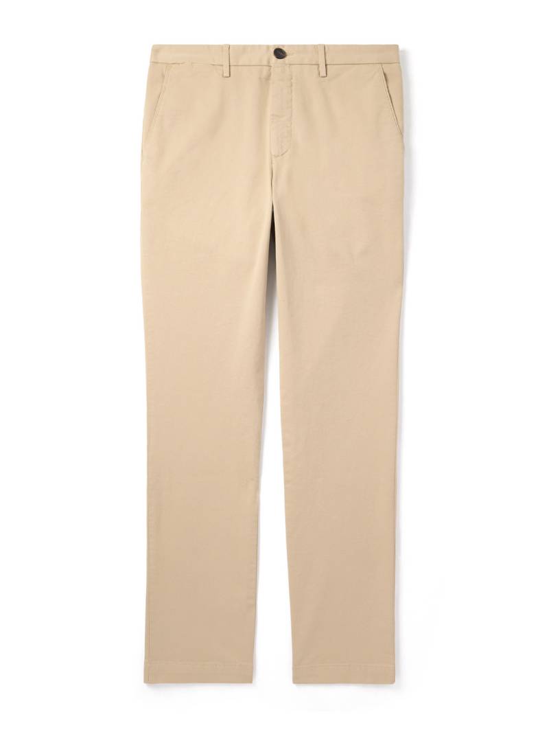 Mr P. - Samuel Straight-Leg Organic Cotton-Blend Twill Chinos - Men - Neutrals - 40/34 von Mr P.