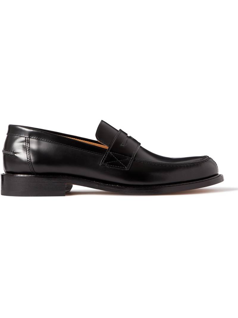 Mr P. - Scott Polished-Leather Penny Loafers - Men - Black - UK 8.5 von Mr P.