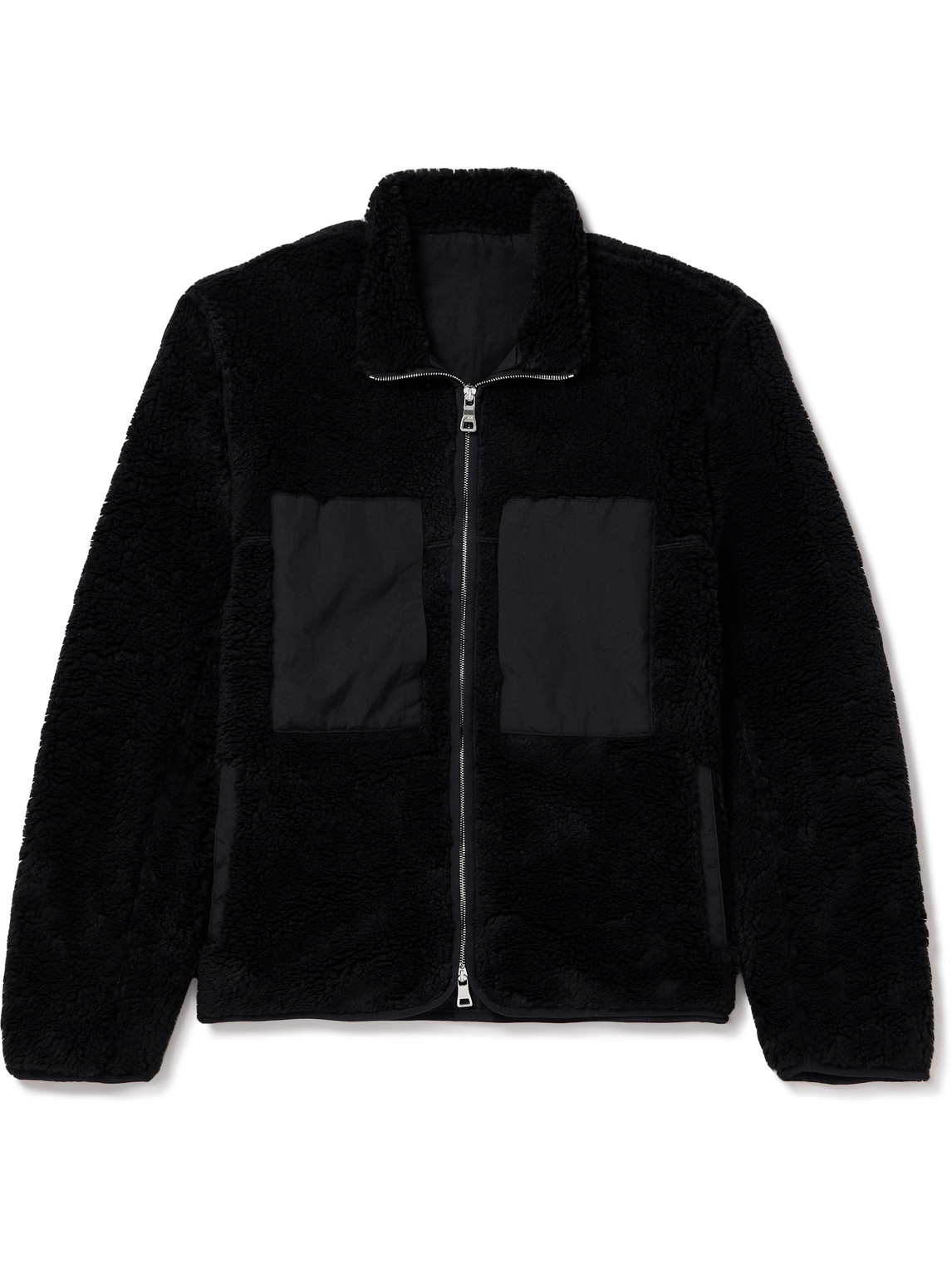 Mr P. - Shell-Trimmed Fleece Jacket - Men - Black - L Mr P. - Shell-Trimmed Fleece Jacket - Men - Black - L von Mr P.