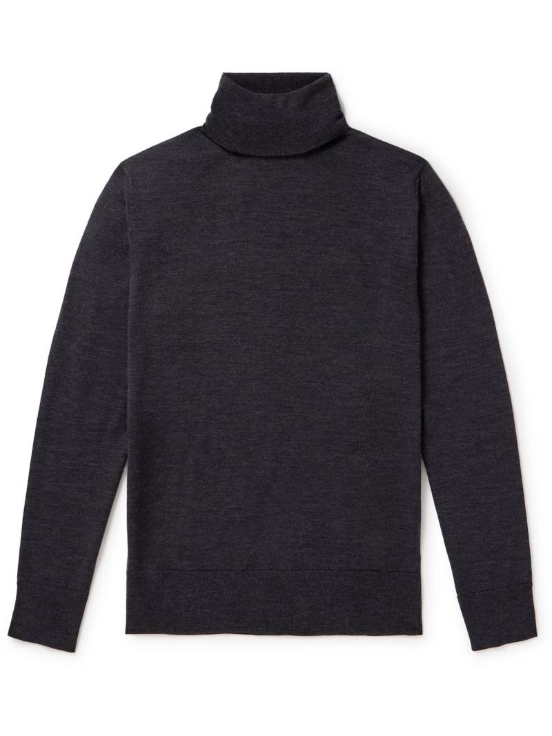 Mr P. - Slim-Fit Merino Wool Rollneck Sweater - Men - Gray - XXL von Mr P.