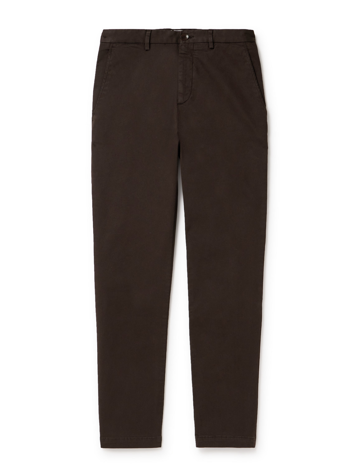 Mr P. - Straight-Leg Cotton-Blend Twill Chinos - Men - Brown - 28 von Mr P.