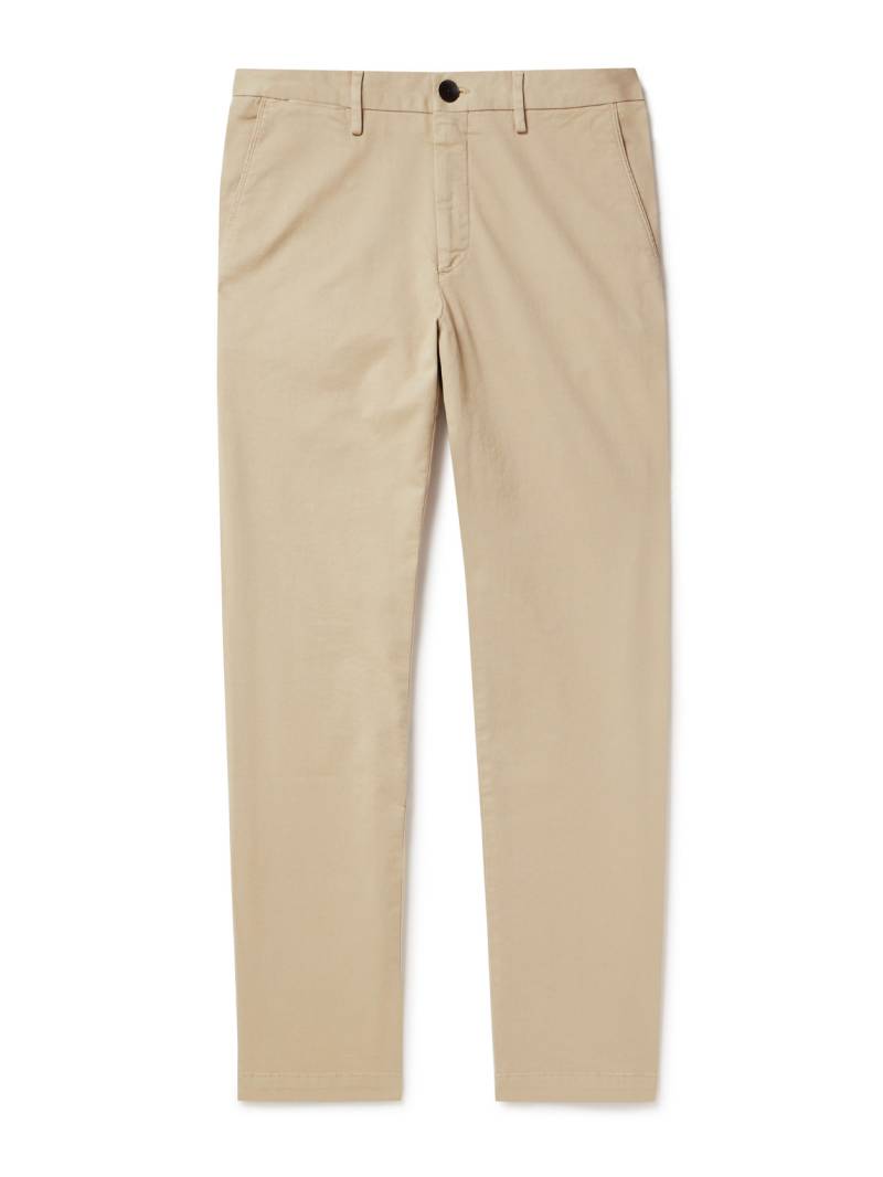 Mr P. - Samuel Straight-Leg Cotton-Blend Twill Chinos - Men - Brown - 28 von Mr P.