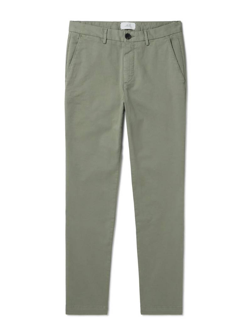 Mr P. - Straight-Leg Cotton-Blend Twill Chinos - Men - Green - 38 von Mr P.