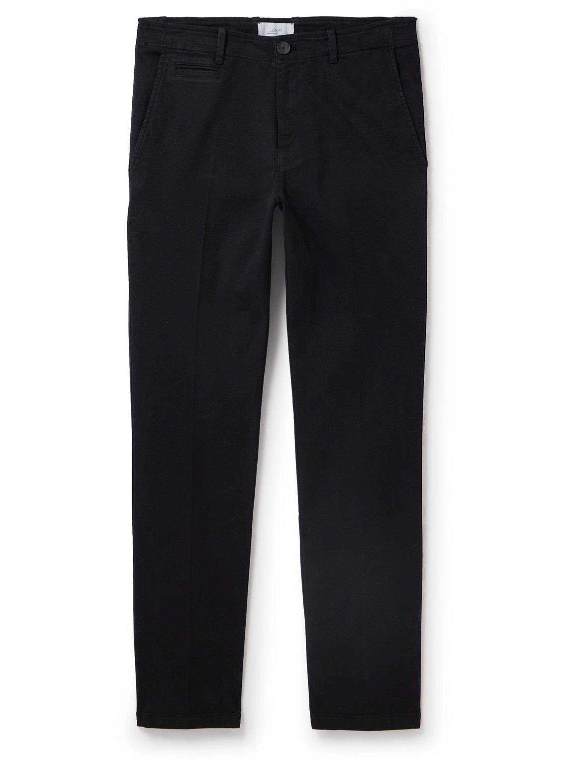 Mr P. - Straight-Leg Cotton-Blend Twill Trousers - Men - Black - 38 von Mr P.