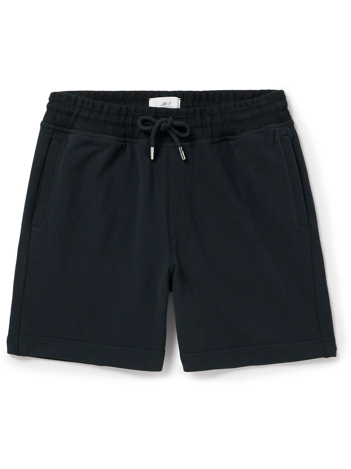 Mr P. - Straight-Leg Cotton-Jersey Drawstring Shorts - Men - Black - XS von Mr P.