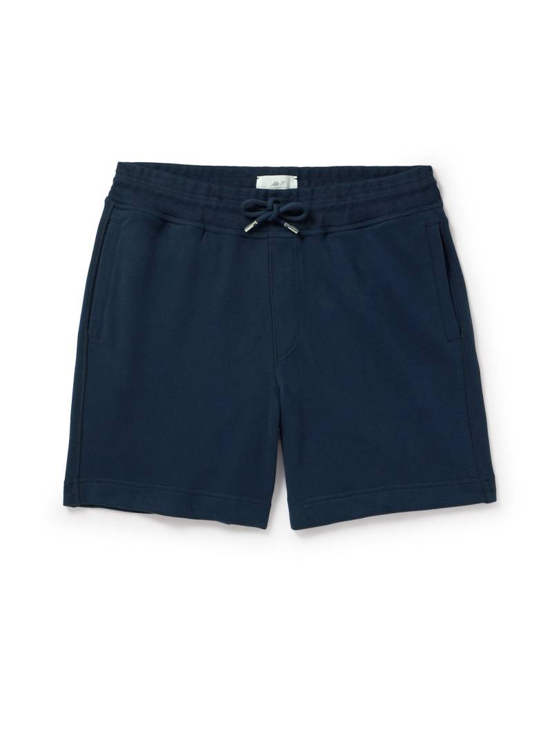Mr P. - Straight-Leg Cotton-Jersey Drawstring Shorts - Men - Blue - L von Mr P.
