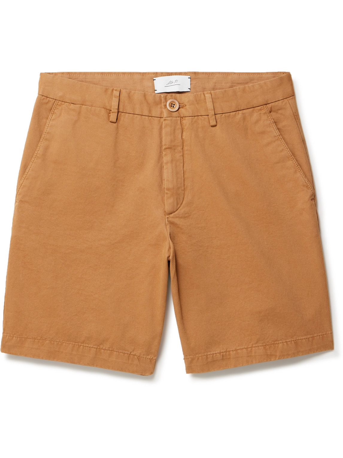 Mr P. - Straight-Leg Cotton-Twill Shorts - Men - Brown - 34 von Mr P.
