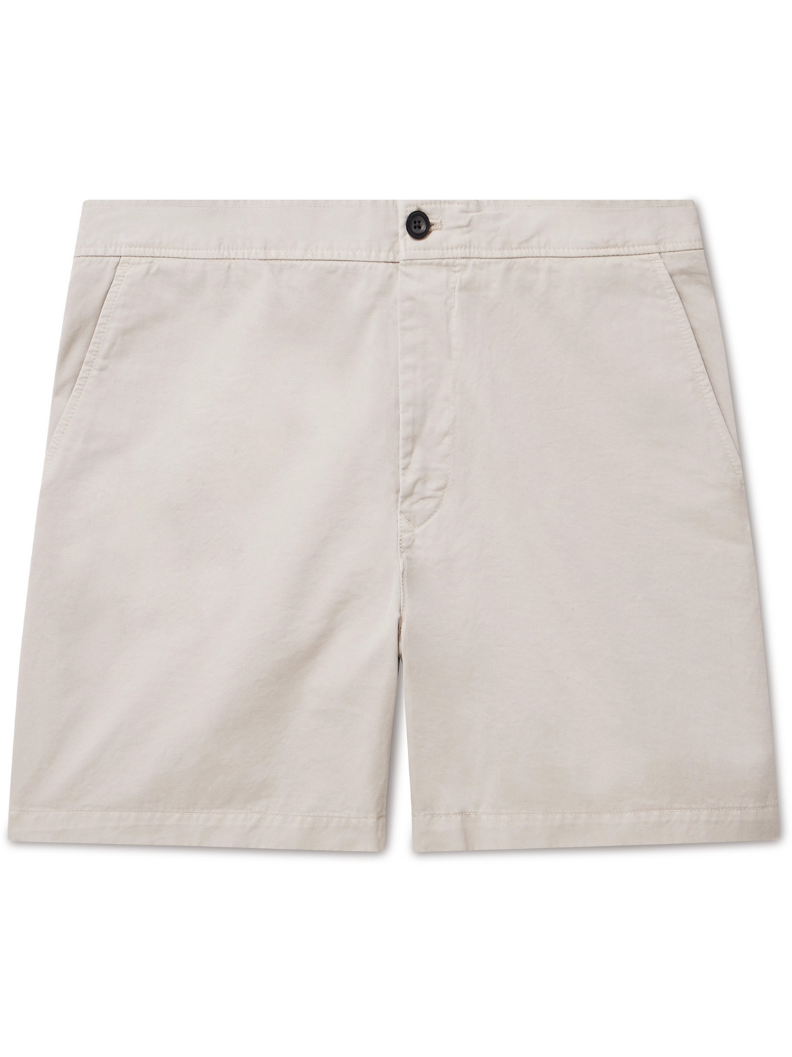 Mr P. - Straight-Leg Cotton-Twill Shorts - Men - Neutrals - 36 von Mr P.
