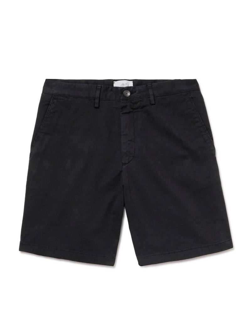 Mr P. - Straight-Leg Garment-Dyed Cotton-Blend Twill Bermuda Shorts - Men - Black - 28 Mr P. - Straight-Leg Garment-Dyed Cotton-Blend Twill Bermuda Shorts - Men - Black - 28 von Mr P.