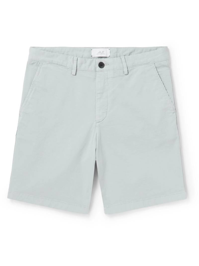 Mr P. - Straight-Leg Garment-Dyed Cotton-Blend Twill Bermuda Shorts - Men - Blue - 40 Mr P. - Straight-Leg Garment-Dyed Cotton-Blend Twill Bermuda Shorts - Men - Blue - 40 von Mr P.